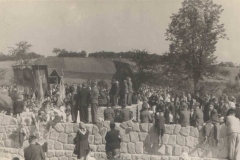 Uroczystość poświęcenia kamienia węgielnego 26 IX 1948 r.