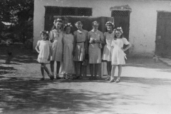 Przytkowice, uroczystość rozpoczęcia nauczania, wiosna 1945 r.