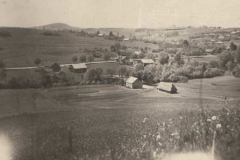 Widok na Przytkowice z Pyrczka, ok. 1955 r.