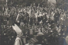 Uroczystość poświęcenia kamienia węgielnego 26 IX 1948 r.