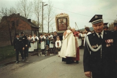 Procesja z obrazem Matki Bożej Kalwaryjskiej 3 V 1991 r.