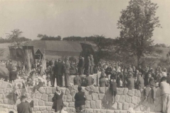 Uroczystość poświęcenia kamienia węgielnego 26 IX 1948 r.