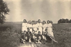 Drużbowie i ślub ok 1950 r.