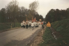 Procesja z obrazem Matki Bożej Kalwaryjskiej 3 V 1991 r.