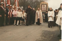 Procesja z obrazem Matki Bożej Kalwaryjskiej 3 V 1991 r.